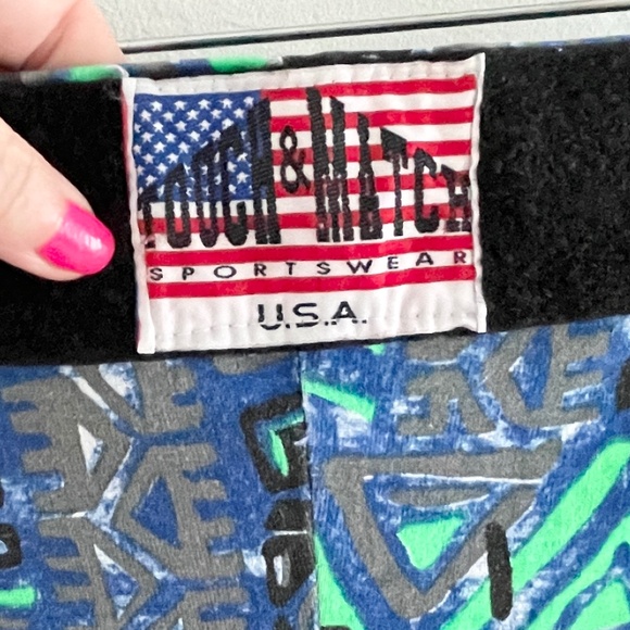 Vintage 80s 90s Touch & Match Sportswear Muscle pants Parachute Neon MC Hammer - Picture 2 of 11